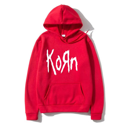 Korn Rock Band Letter Hoodie Women Hip Hop Harajuku Hoodies