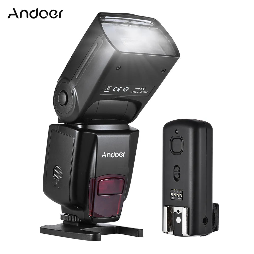 RU Andoer AD560 IV 2.4G Wireless On-Camera Slave Speedlite Flash Light GN50