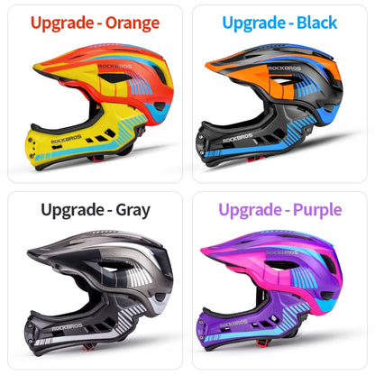 Full Face Bike Helmets Children Bicycle Cycling Helmets EPS Sport Safety Hats