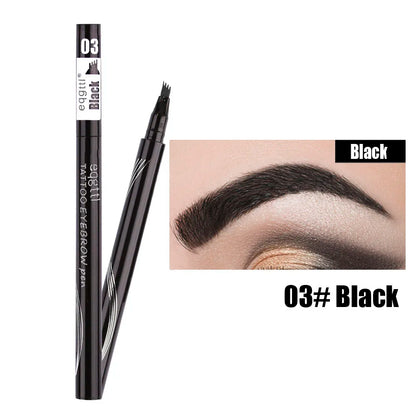 Eyebrow Pencil With 4 Claws Wild Eye Brows Waterproof Brow Tint Pen Long