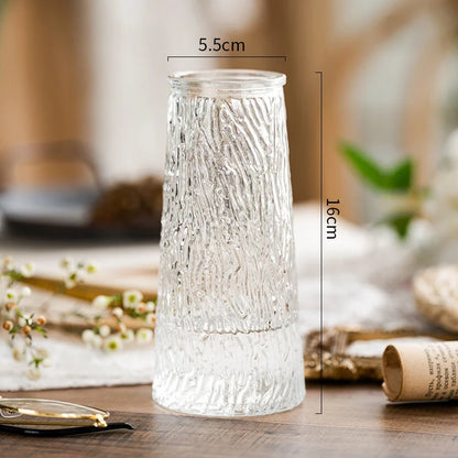 Nordic Simple Glass Vase Hydroponic Green Pineapple Flower Vases for Homes Vase