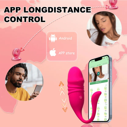 APP Control Vibrator Female Wireless Telescopic Vibrating Egg G Spot