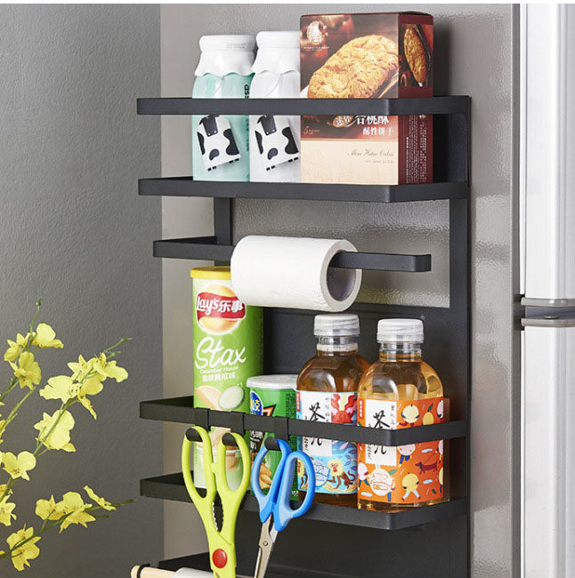 Multifunction Kitchen Storage Holder Refrigerator Side Storage Rack Fridge Rack