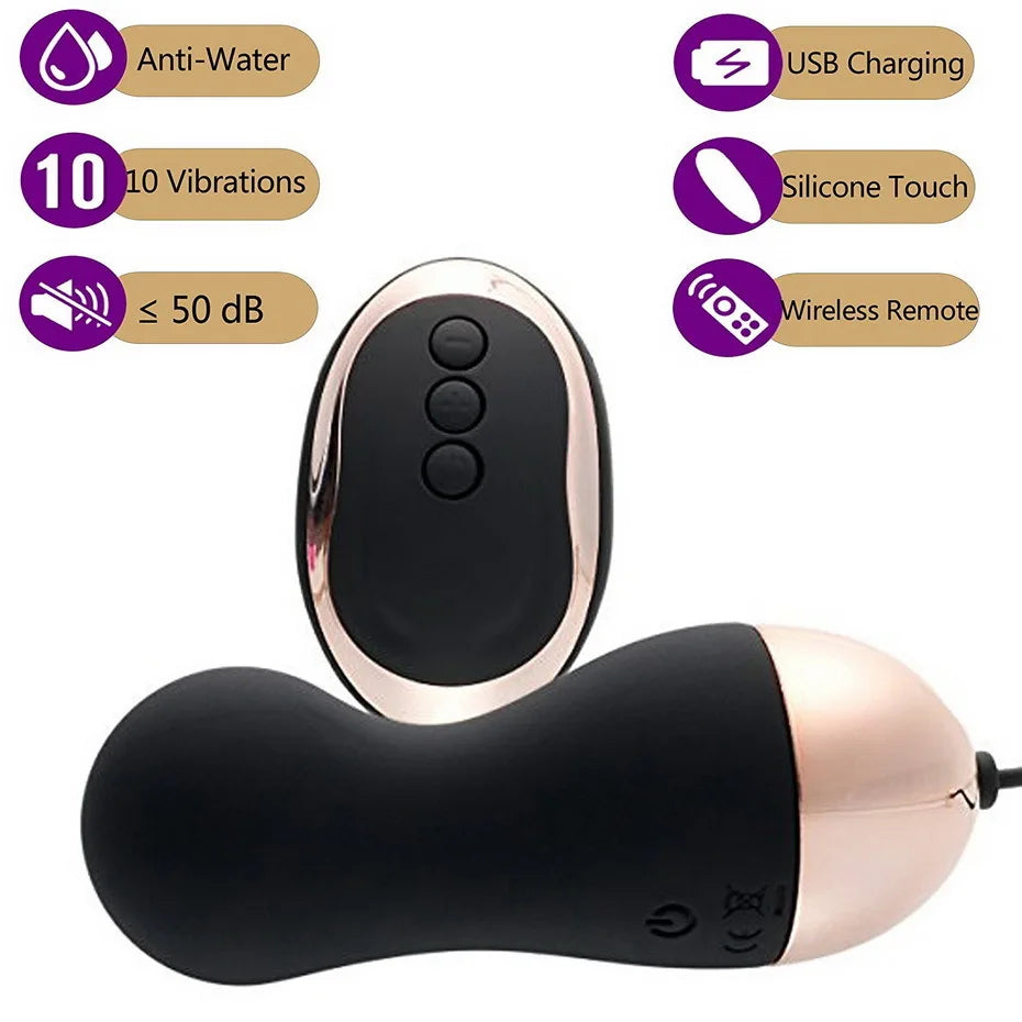 Wireless Remote Control Vibrator Adult Sex Toy Powerful Bullet Vbrating Egg