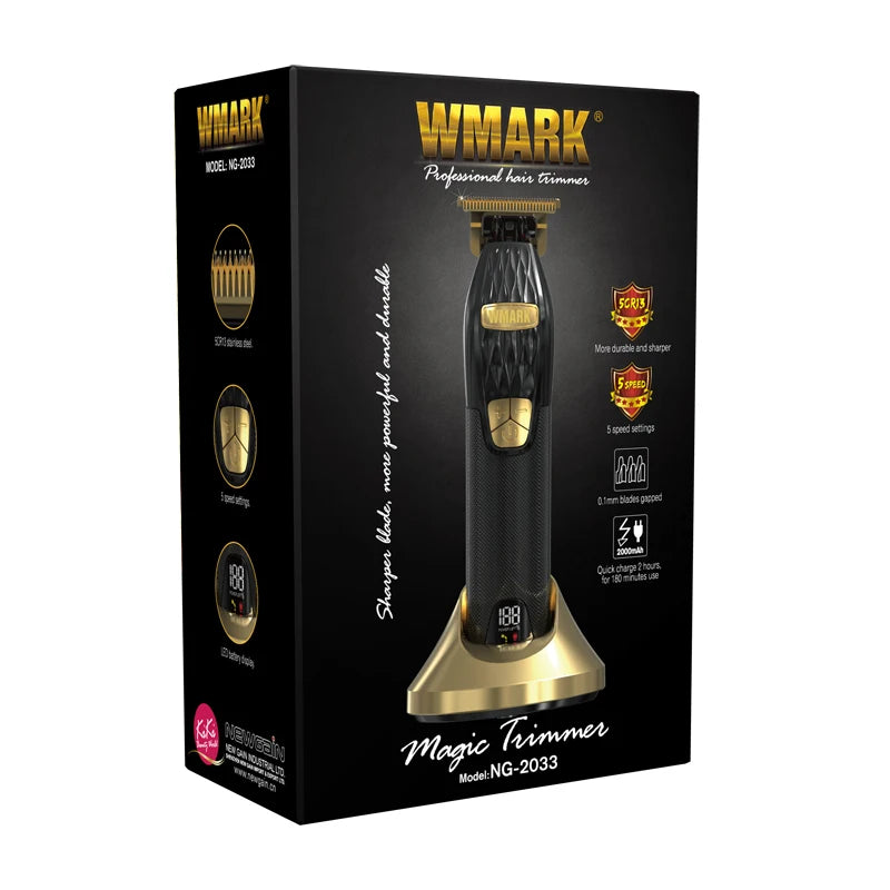 New Arrivals WMARK Cordless 5 Cutting Speed Hair Clipper NG-2032 2033