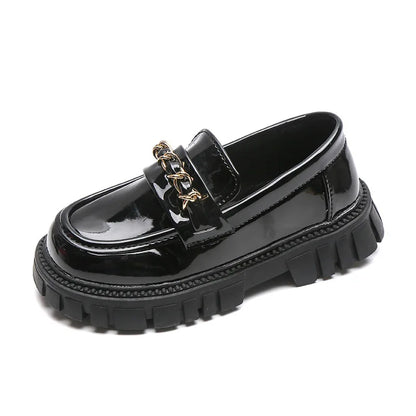 Baby Girl Shoes Autumn Black Loafers Princess Shoes Baby Boys