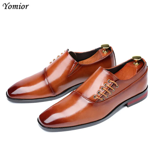 Yomior New Spring Summer Men's Dress Shoes Japanese Formal Business Oxfords
