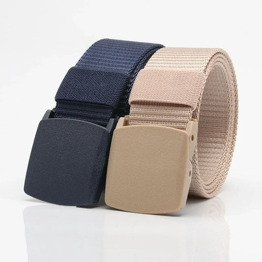 New Children's Belts Plastic Buckle Nylon Boys Children Casual Tactical Belt