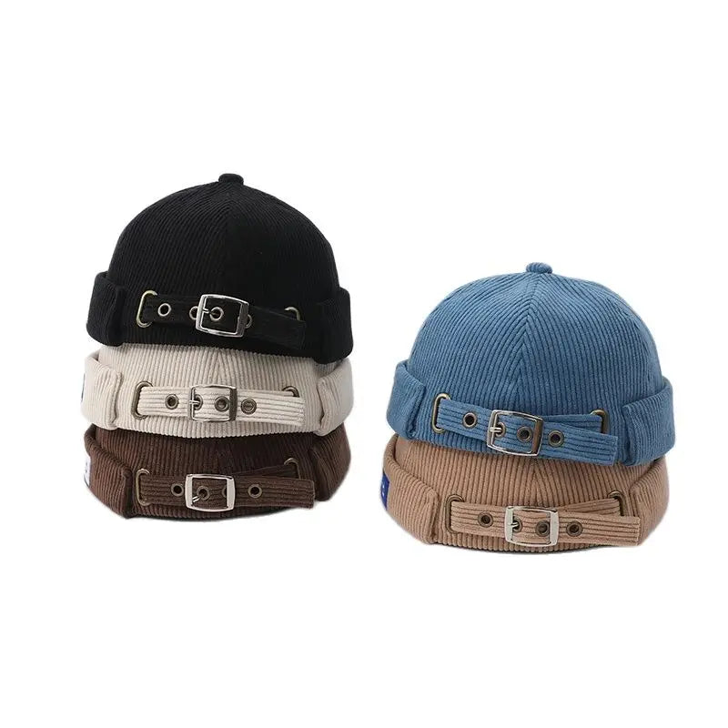 Doitbest Boy Kids Docker Cap Brimless Hat Autumn Boys Beanie Hats