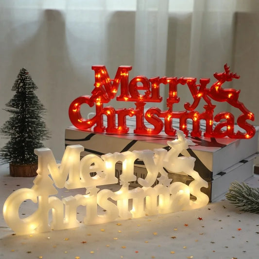 Merry Christmas Lighted Sign for Christmas Decorations Tree Hanging