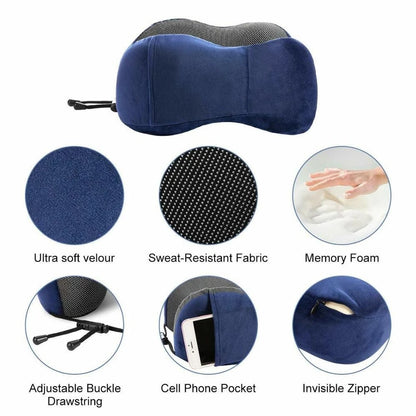 U Shaped Memory Foam Neck Pillows Soft Travel Pillow Massage Neck Pillow