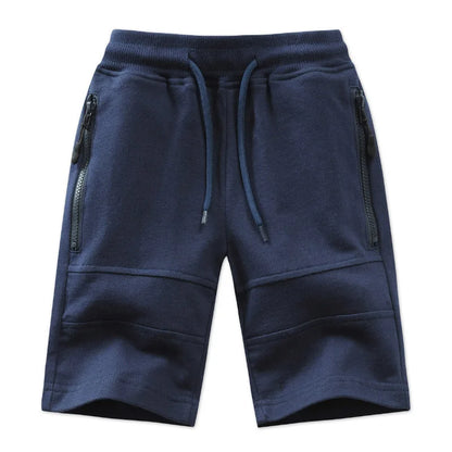 Children Boys Shorts 2024 Summer Zipper Pocket Design Kids Casual Knitted