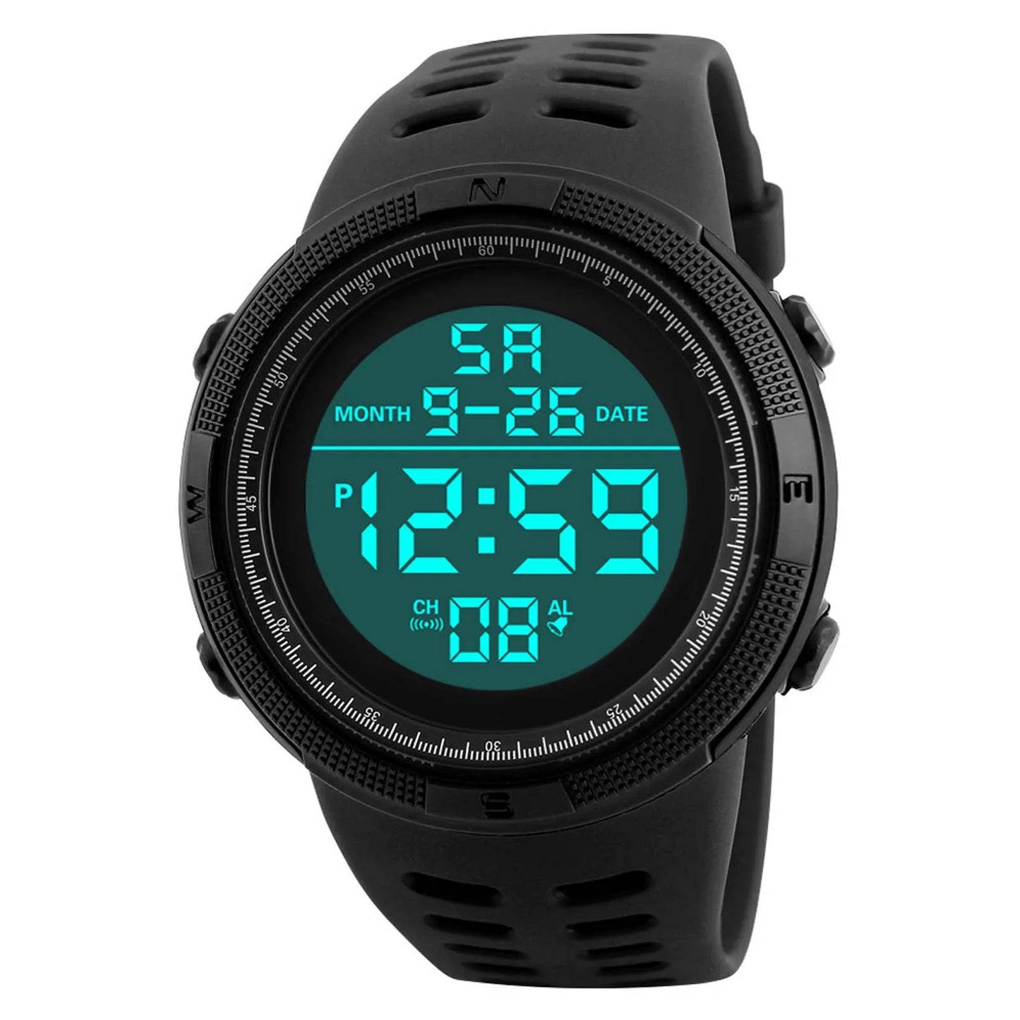 Men Sport Watch Multifunction Military Sports Watch Waterproof Electronic Watch