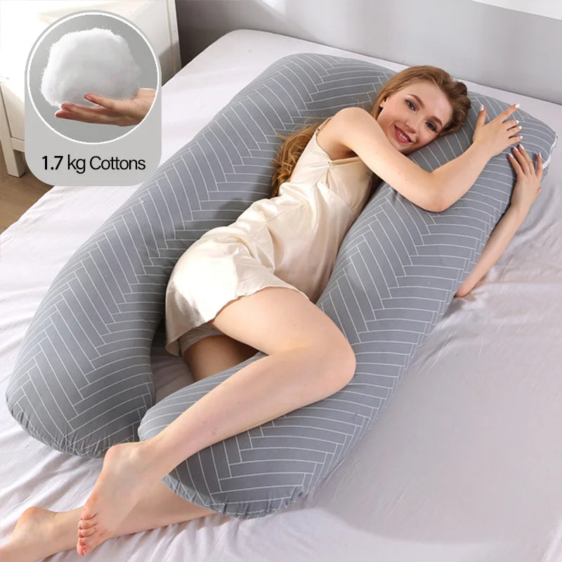 U Shape Pillow for Pregnant Women Cotton Pregnant Pillow