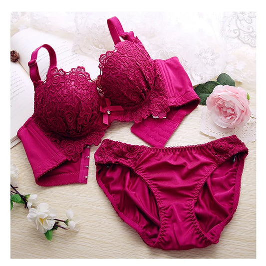 Push Up Bra Set Sexy Lingerie Underwear Women Panties and Bralette Underclothes