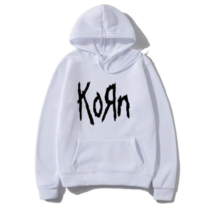 Korn Rock Band Letter Hoodie Women Hip Hop Harajuku Hoodies