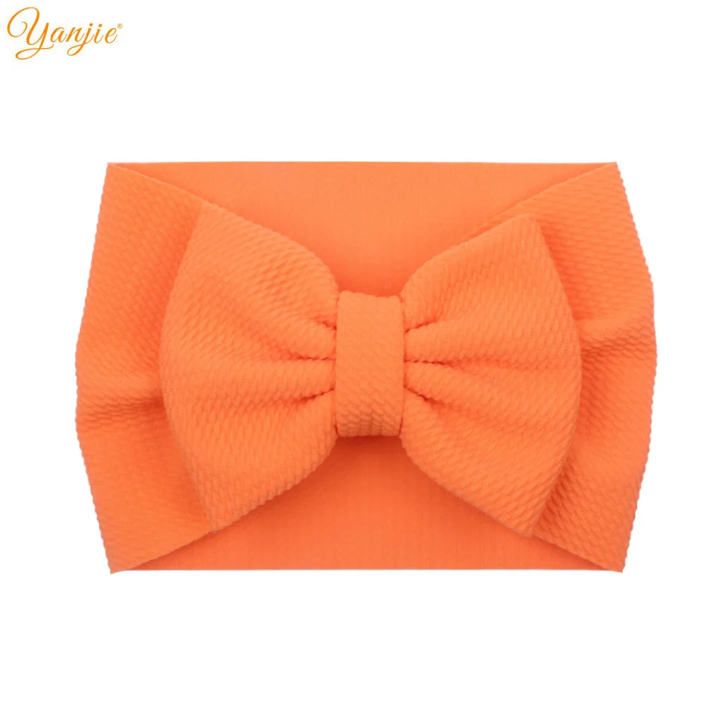 YANJIE 2023 New Turban Fashion 5'' Hair Bows Headband