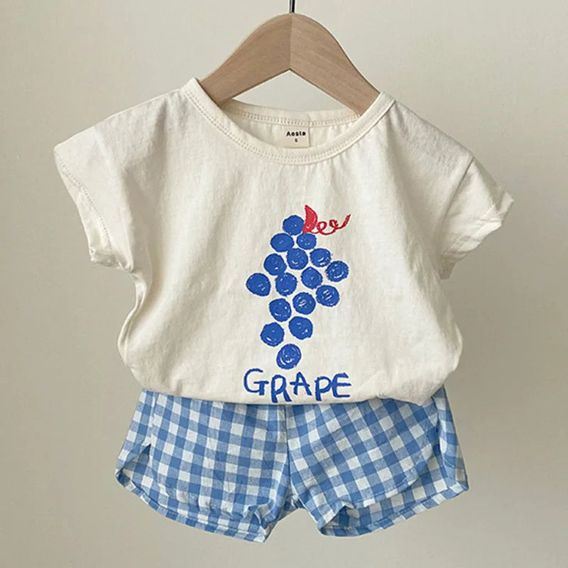 Baby Boy Girl Children's Suit Summer Children Kids Boys Girls Fruits Shorts