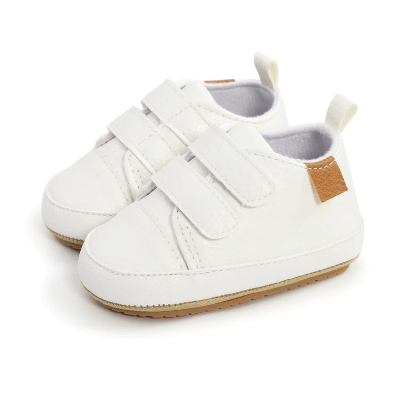 PU Casual Baby Shoes Kids Sneakers Baby Girl Boy Solid Color