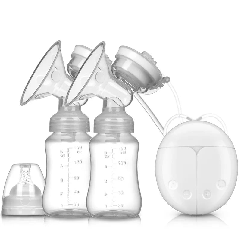 Breast Pumps Powerful Suction USB Electric Breast Pump With Baby Milk Bottle