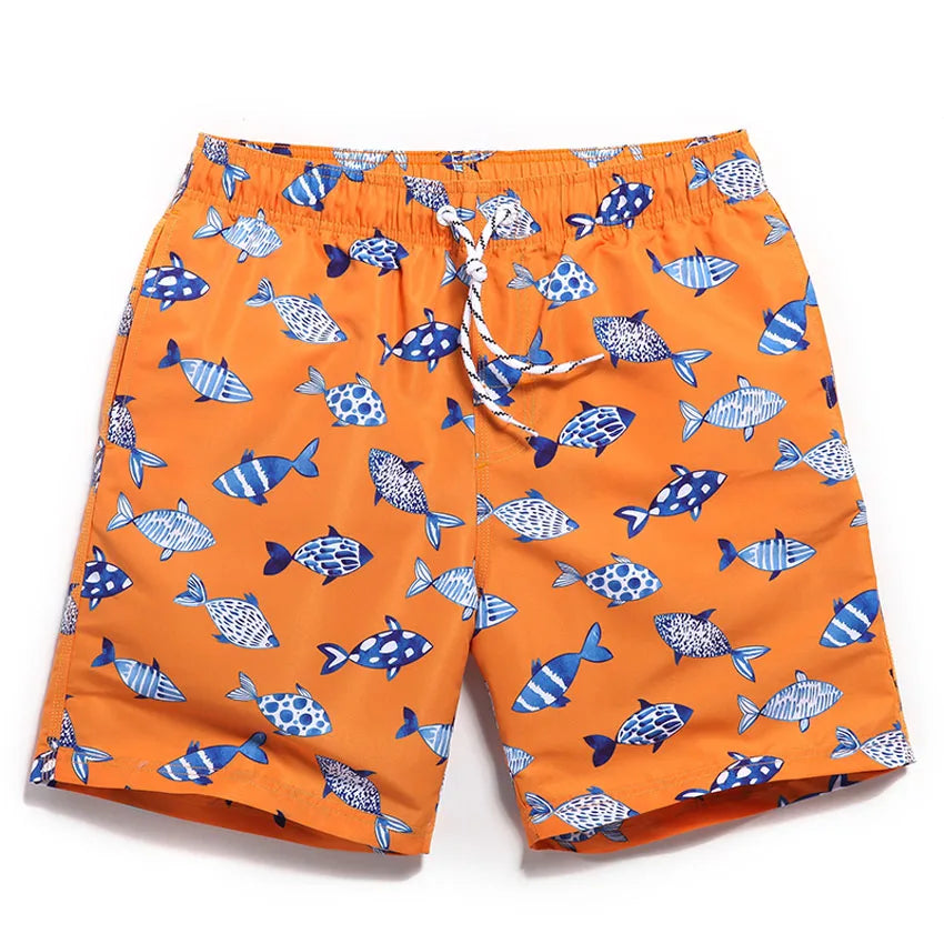 QIKERBONG Board Shorts Men Beachwear Mens Boardshorts Geometry