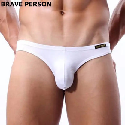 BRAVE PERSON Mens Sexy Modal Underwear Briefs Men Low Rise U Convex Pouch Brief