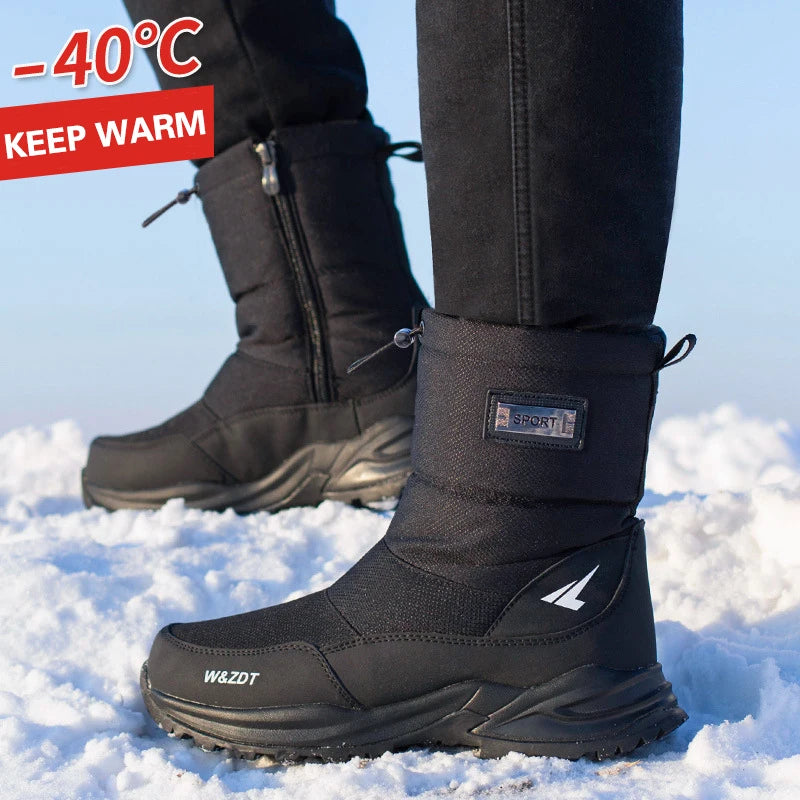 Winter Men's Boots 2021 New Winter Shoes Men Snow Boots