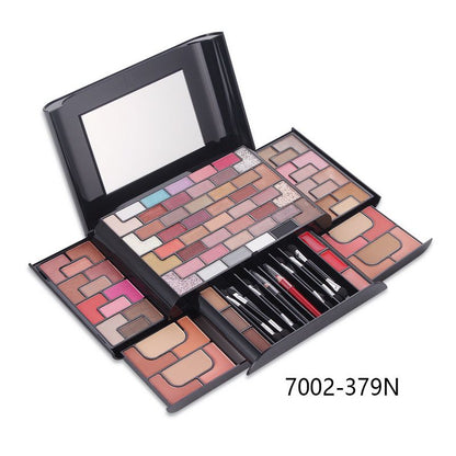 MISS ROSE 68 Color Eye Shadow Palette Kit Blush Powder Eyebrow Lipstick Women