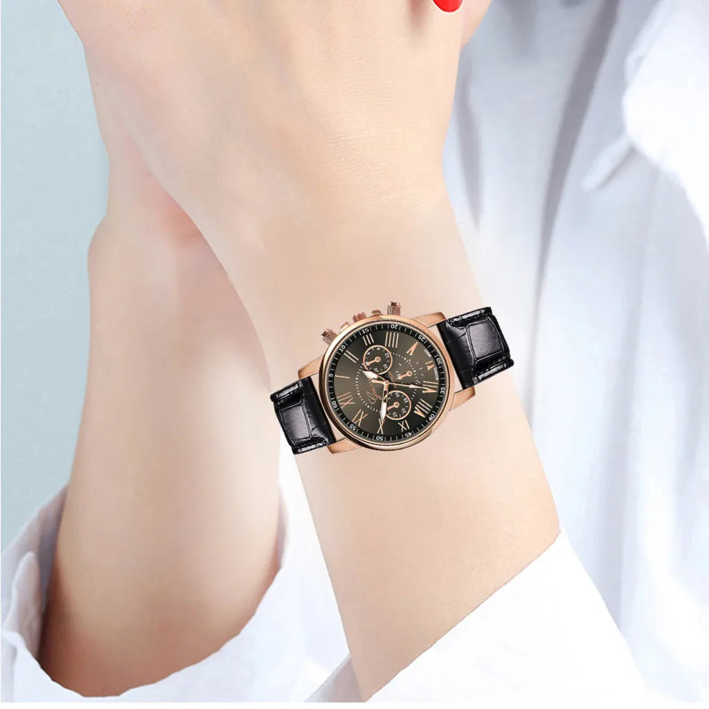 2022 Watch Women's Luxury Leather Band Analog Quartz Wrist Watch