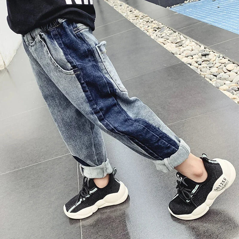 IENENS 5-13y Kids Boys Clothes Skinny Jeans Classic Pants