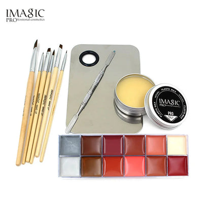 Professional Makeup Cosmetics 1 X12 Colors Body Painting+Skin Wax+professional