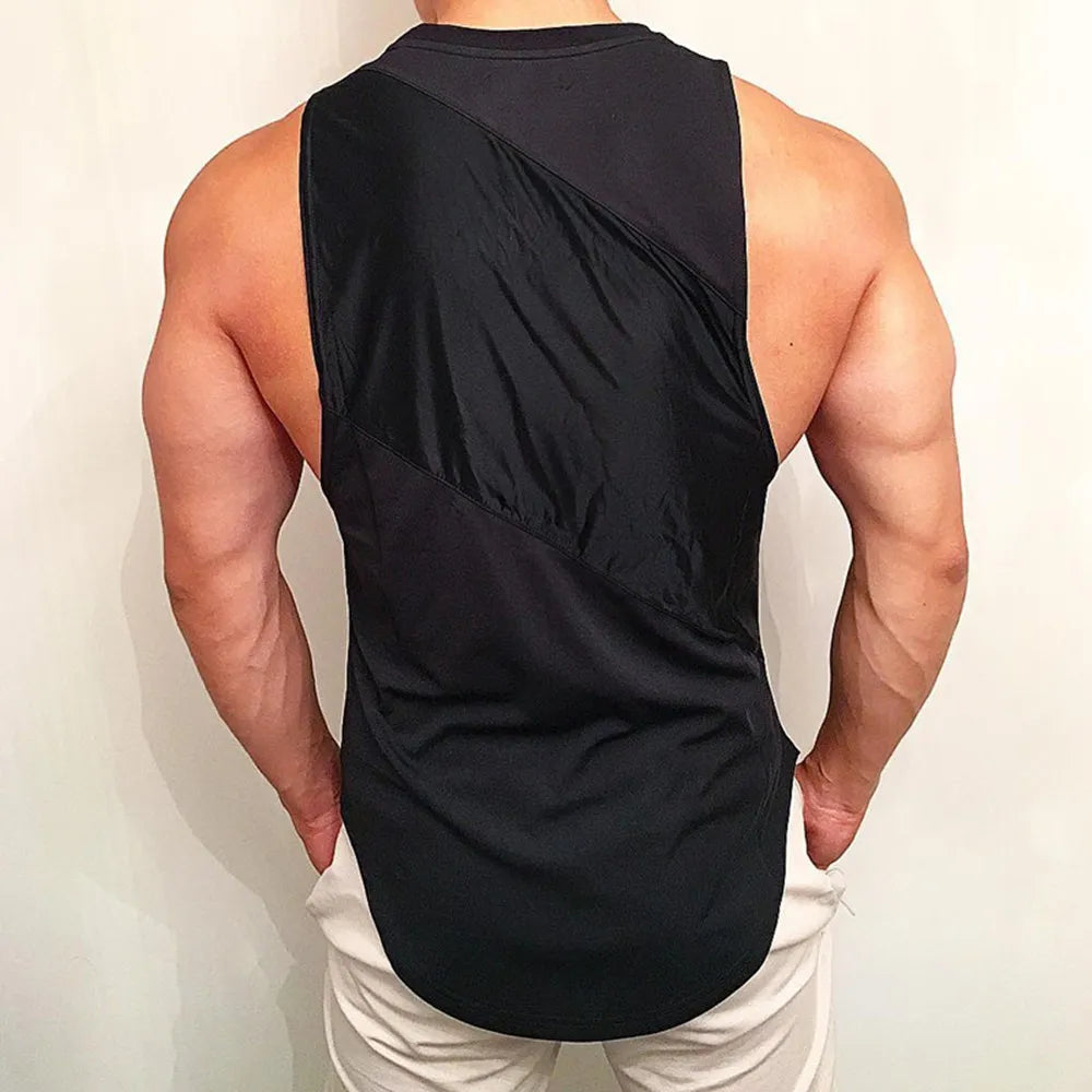 NEW Bodybuilding Sport Tank Tops Men Gym Fitness Workout Sleeveless Shirt