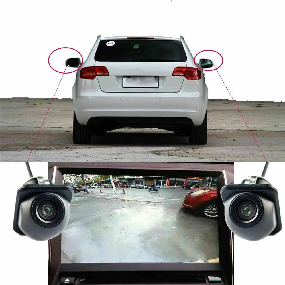 1 Set Car Night Vision Safe Parking Accessories Side Mirror Blind Zone Camera