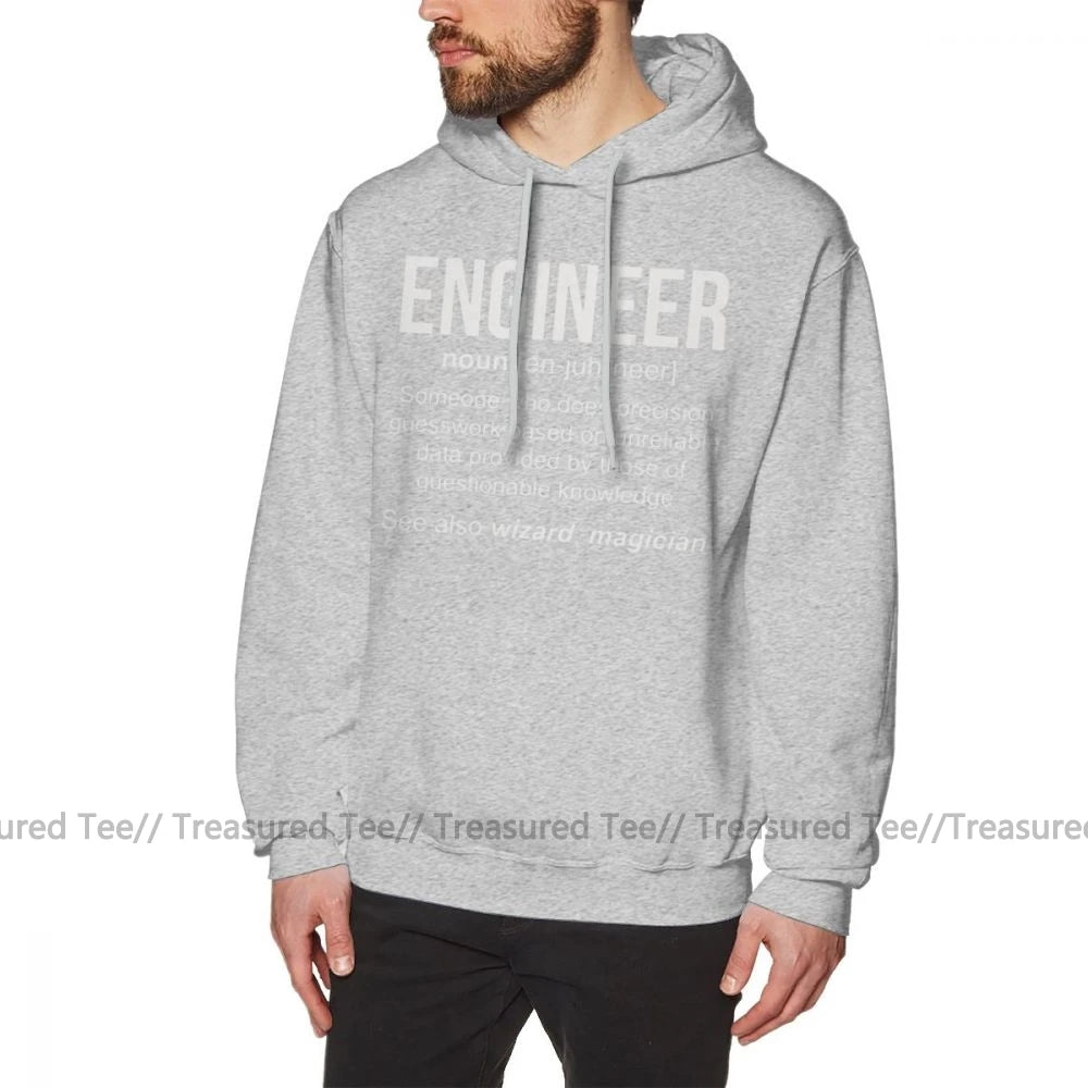 Engineer Hoodie Purple Pullover Hoodie Long Streetwear