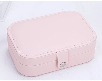 Portable PU Leather Jewelry Storage Box