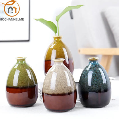 Modern Flower Vases for Homes Ceramic Vase Decoration Flower Glaze Flower Home