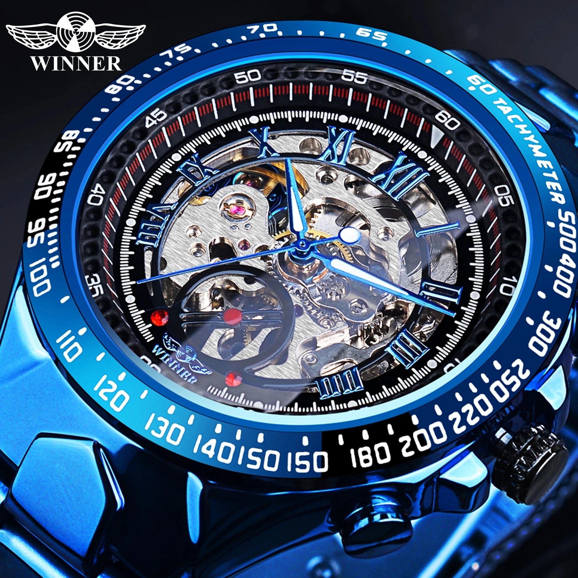 Winner New Top New Men Mechanical Wristwatches Luxury Automatic Mens Watch