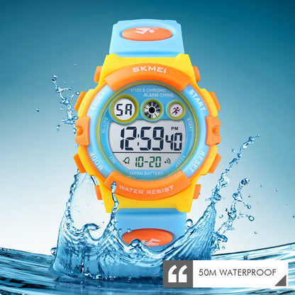 SKMEI Brand Sport Children Watch Waterproof LED Digital Kids Watches