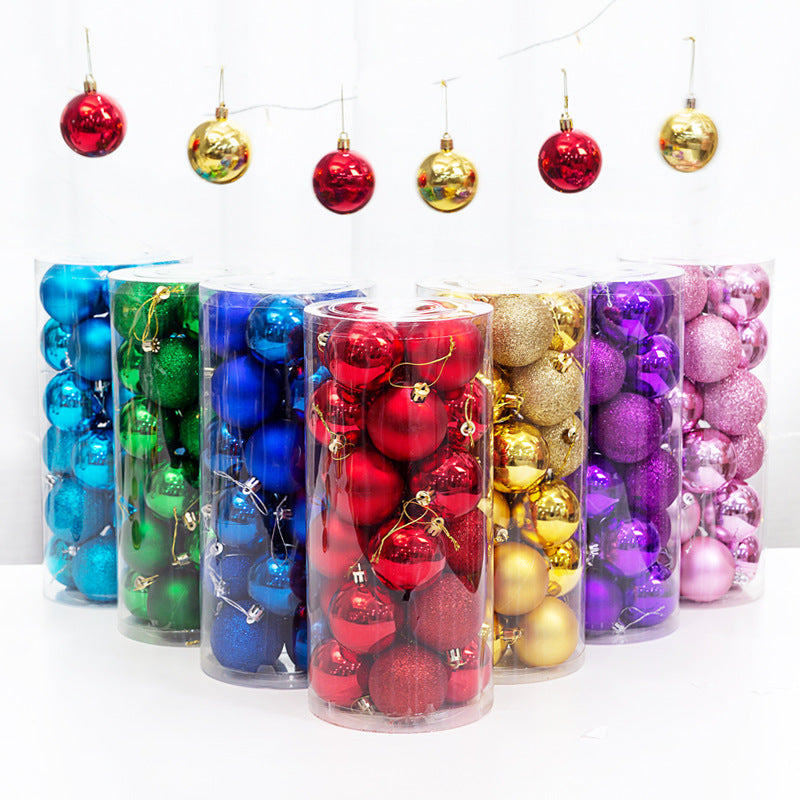 Promotional 3cm/4cm5cm/6cm/7cm/8cm/10cm Christmas Ball Plastic Ball Indoor