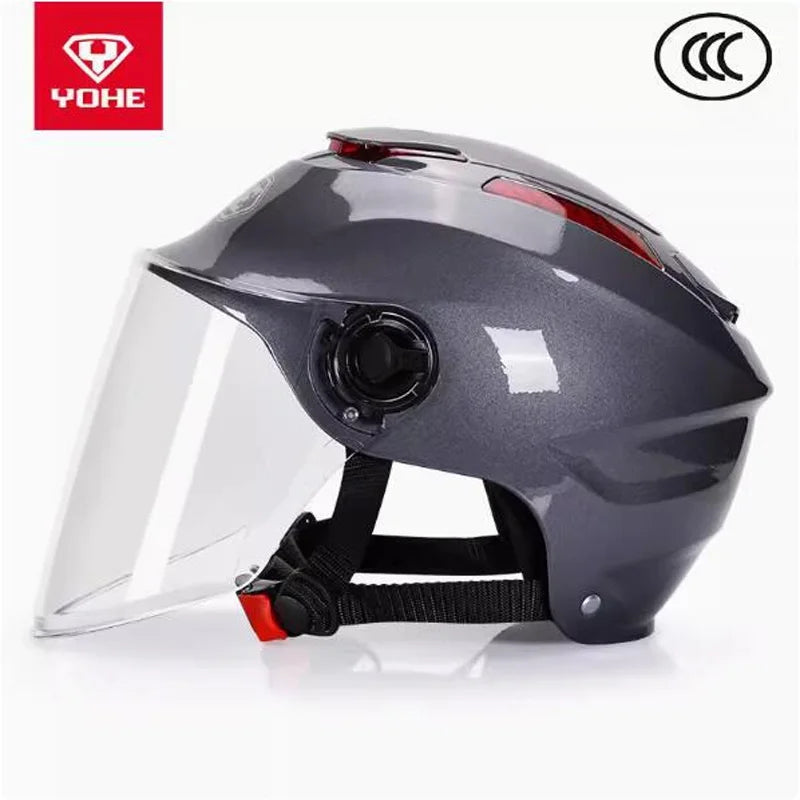 New 3C Certification Summer Half Face Motorcycle Helmet Men's Electric Bicycle