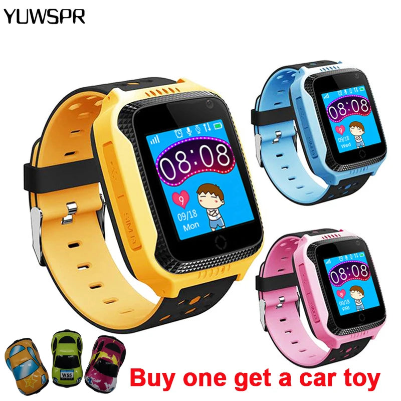 Kids Watch Smartwatch GPS Tracker SOS Call Location Flashlight Children Watches