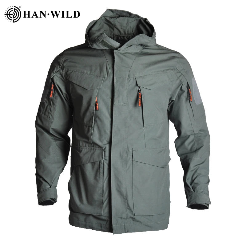 HAN WILD M65 Tactical Jacket Hiking Camping Safari Hoodie