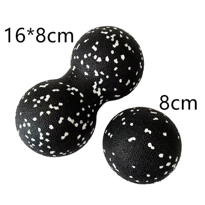 Peanut Fitness Massage Ball Set Yoga Roller Double Lacrosse Mobility Ball