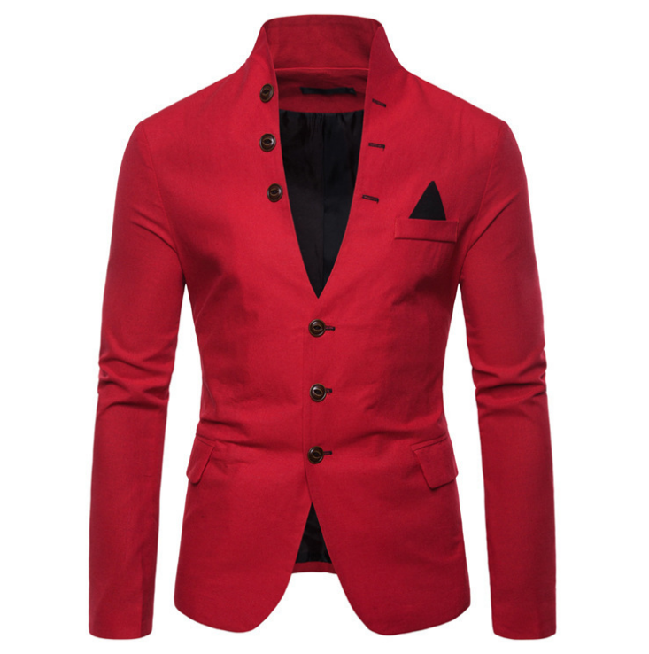 Men Blazer High Quality England Fashion Slim Fit Men Suit Blazers