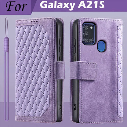 For Samsung Galaxy A21S Case Leather Flip A217F Samsung A21S Case