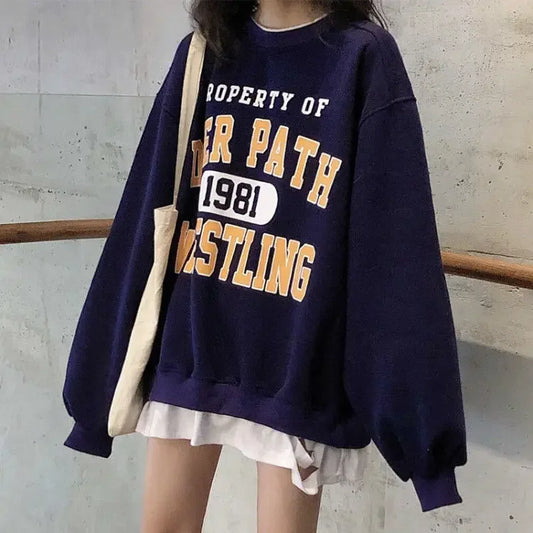 Oversized Sweatshirts Harajuku Clothing for Women Casual Loose Vintage