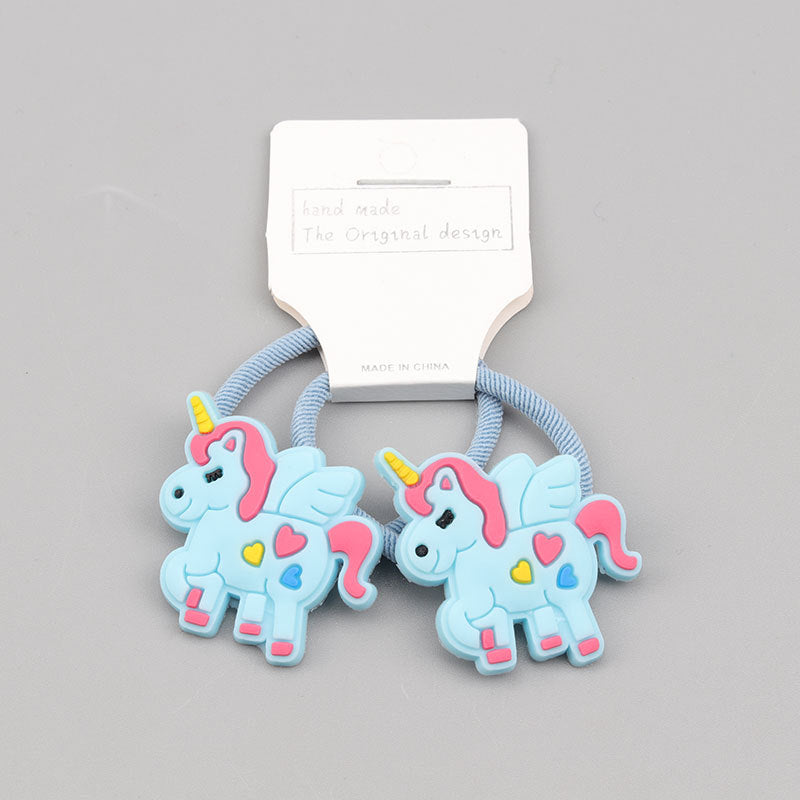 Cute Small Animal Silicone Unicorn Hair Band Rubber Band High Elastic