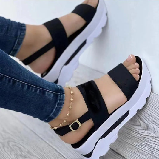 Sandals Woman Summer Fashion Women's Wedge Footwear Female Women's Slipper