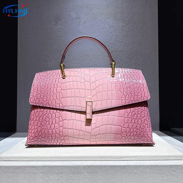 Crocodile Pattern Leather Women's Handbags Luxury Fashion Lady Shell Shoulder