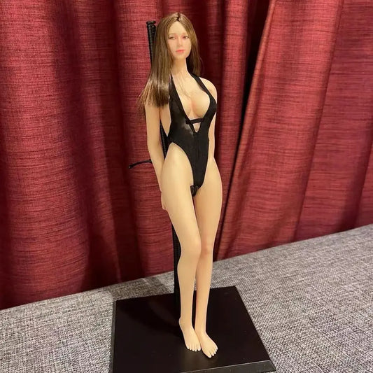 1/6 Scale Sexy Girl Bikini Women's Open Chest One-Piece Swimsuit